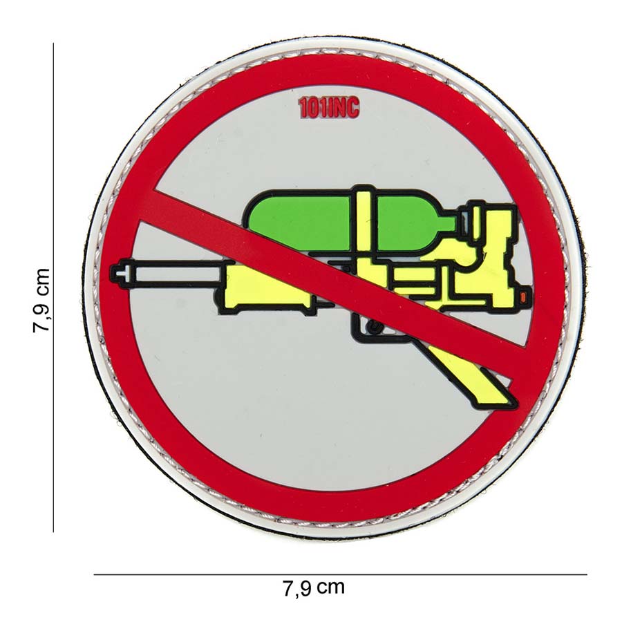 Embleem 3D PVC Super soaker rood #14052
