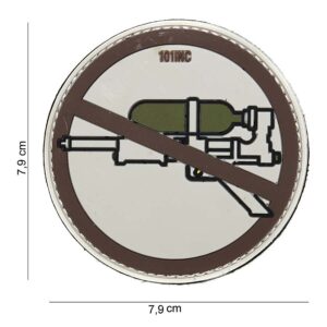 Embleem 3D PVC Super soaker bruin #14053