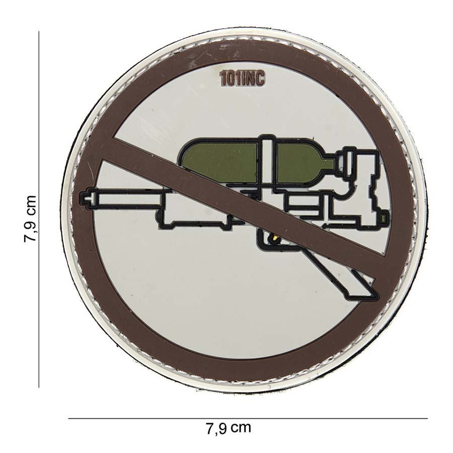 Embleem 3D PVC Super soaker bruin #14053