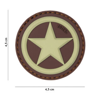 Embleem 3D PVC USA star coyote #18062