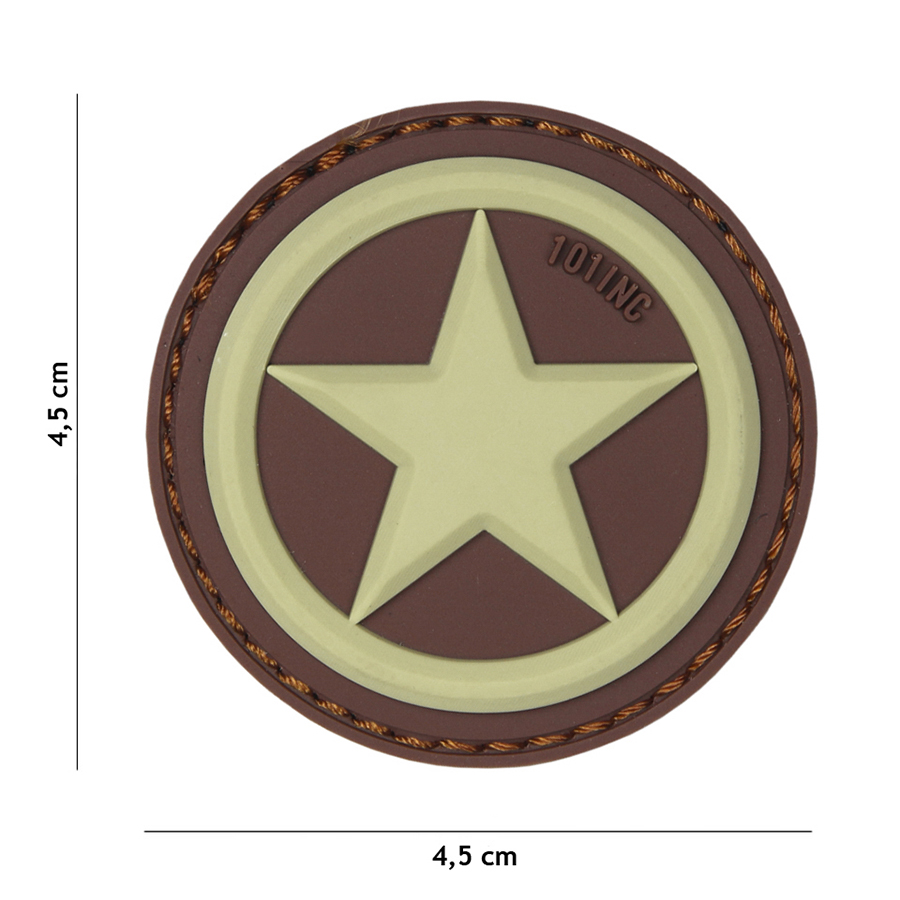 Embleem 3D PVC USA star coyote #18062