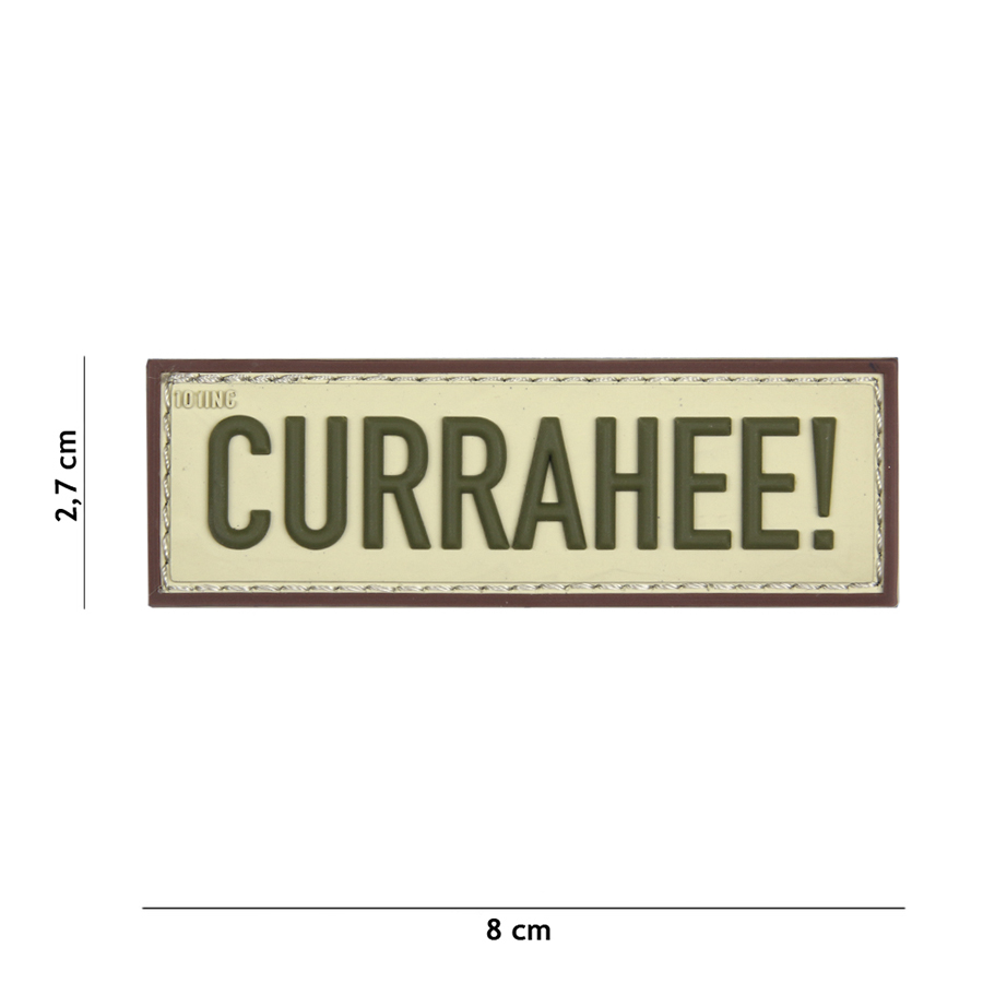 Embleem 3D PVC Currahee! beige #17041