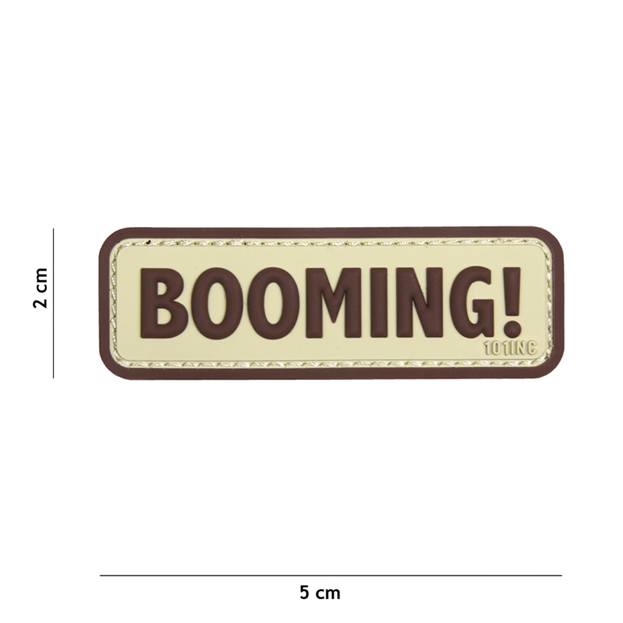 Embleem 3D PVC Booming! beige #18049