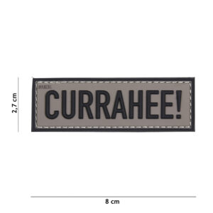 Embleem 3D PVC Currahee! grijs #17039