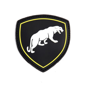Embleem 3D PVC Russische puma zwart #9069
