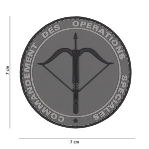 Embleem 3D PVC Commandement grijs #2078