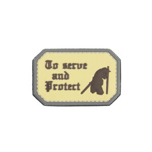 Embleem 3D PVC To serve and protect coyote #1090