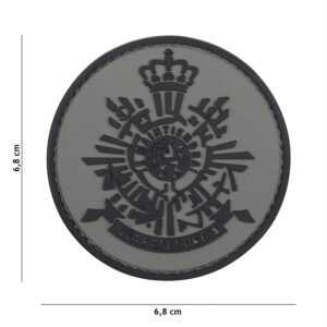 Embleem 3D PVC Korps Mariniers grijs #1098