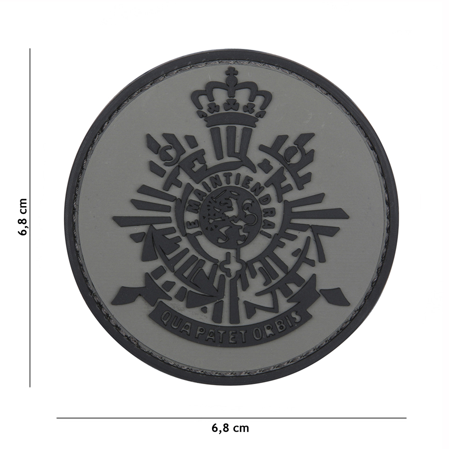 Embleem 3D PVC Korps Mariniers grijs #1098