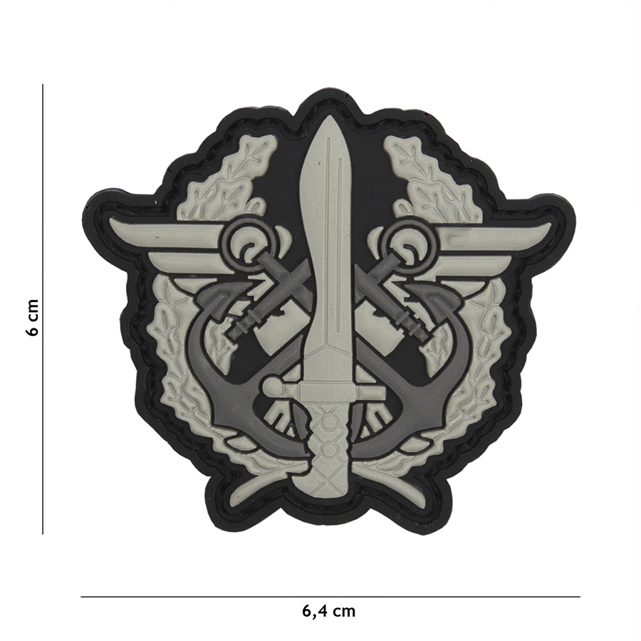 Embleem 3D PVC Corps Mariniers logo grijs #2081