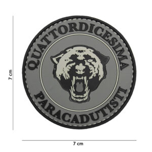 Embleem 3D PVC Paracadutisti grijs #2102