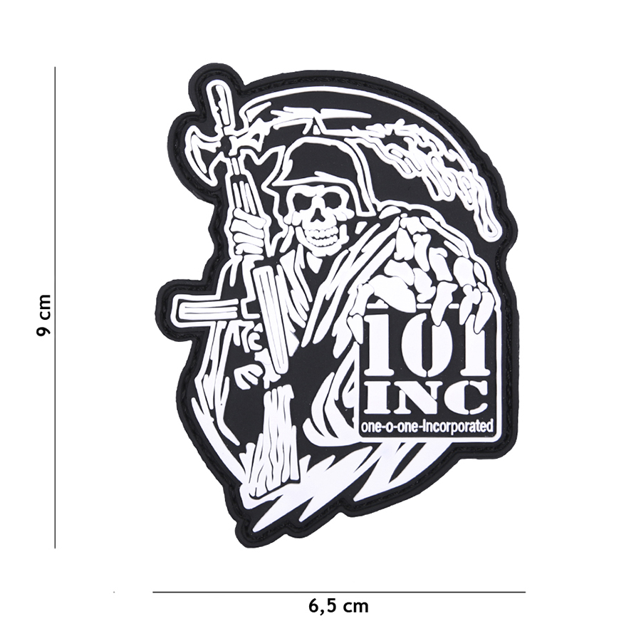 Embleem 3D PVC 101 INC Reaper Gun #4102
