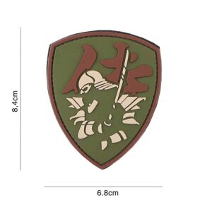 Embleem 3D PVC Samurai Shiel #3119