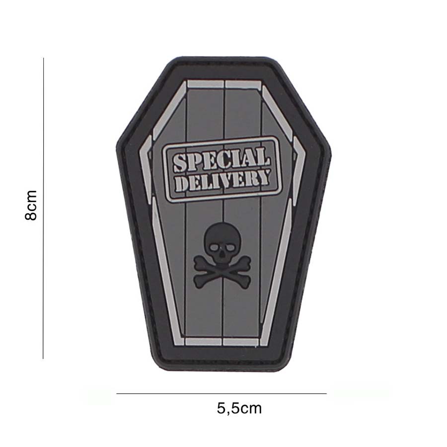 Embleem 3D PVC Special Delivery grijs #3121