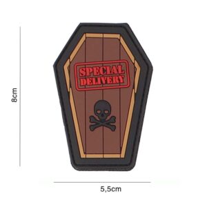 Embleem 3D PVC Special Delivery bruin #3122