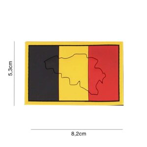 Embleem 3D PVC Belgie met contour #4115
