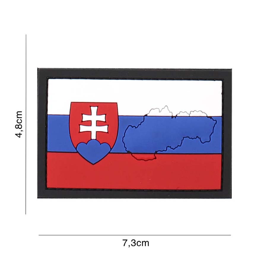 Embleem 3D PVC Slowakije met contour #4117