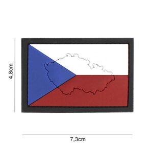 Embleem 3D PVC Tsjechie met contour #4120
