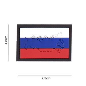 Embleem 3D PVC Rusland met contour #4125