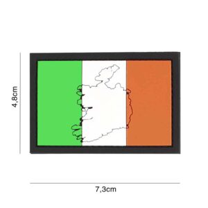 Embleem 3D PVC Ierland met contour #4126