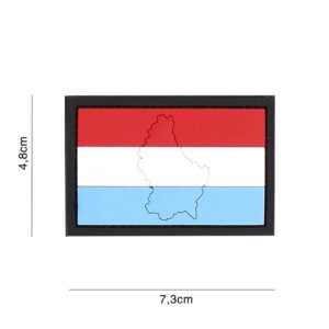 Embleem 3D PVC Luxemburg met contour #4136