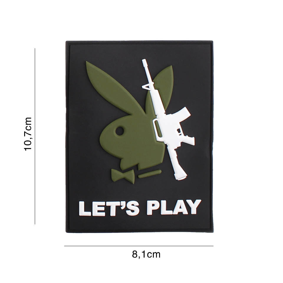 Embleem 3D PVC Playboy gun let's play #5117