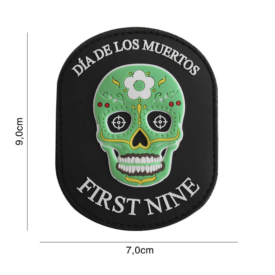 Embleem 3D PVC First nine ovaal groen #6123