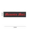 Embleem 3D PVC Dia de Muertos (streep) zwart #6132