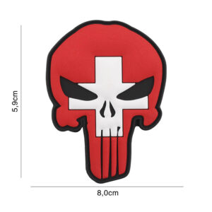 Embleem 3D PVC Punisher Zwitserland #2052