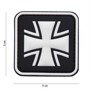 Embleem 3D PVC Duits kruis zwart #8075