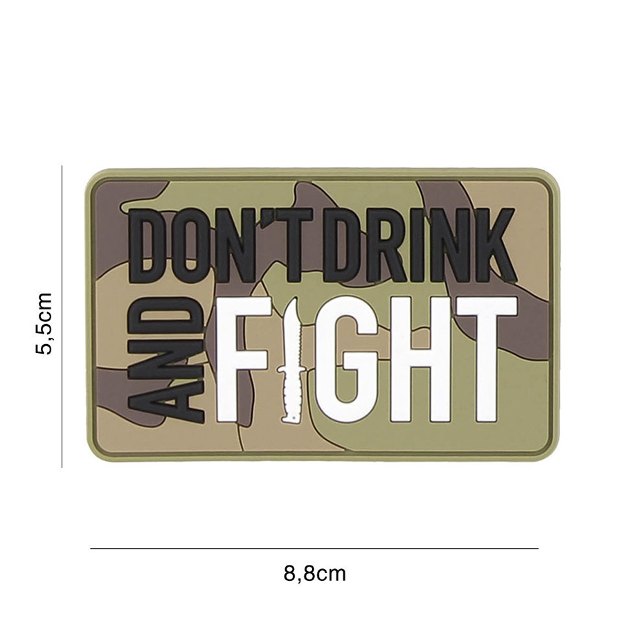Embleem 3D PVC Don't drink woodland #2109