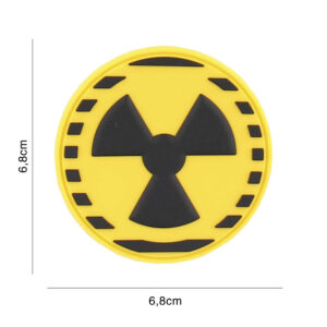 Embleem 3D PVC Nuclear geel #2114