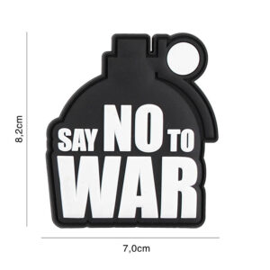 Embleem 3D PVC Say no to War #2120