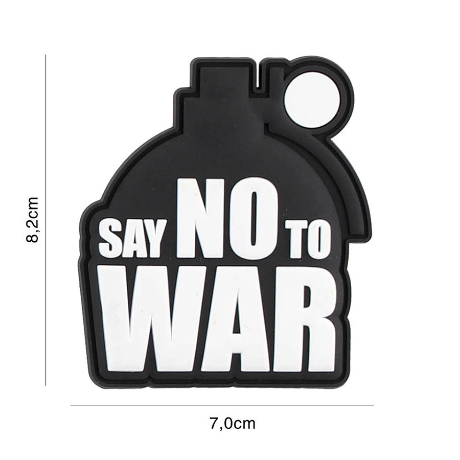 Embleem 3D PVC Say no to War #2120