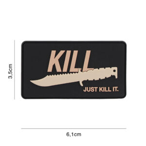 Embleem 3D PVC Just kill it desert #8122
