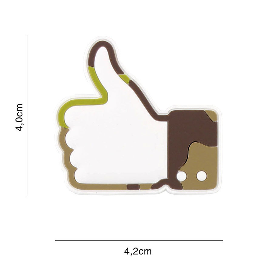 Embleem 3D PVC Like/don't like woodland #8123