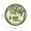 Embleem 3D PVC D-Day Never forget groen #7086