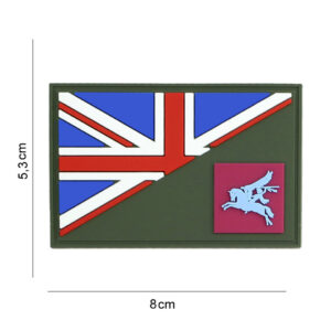 Embleem 3D PVC Pegasus halve vlag #19062