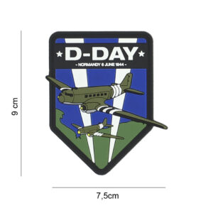 Embleem 3D PVC D-Day C-47 schild #7093