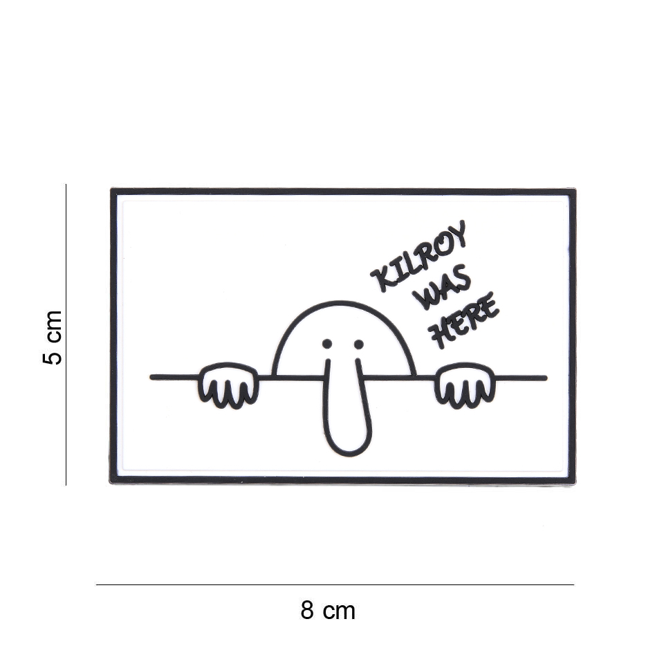 Embleem 3D PVC Kilroy was here wit #8072