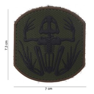 Embleem 3D PVC *2 Frog skeleton #14008