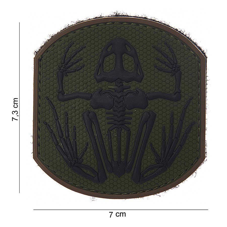 Embleem 3D PVC *2 Frog skeleton #14008