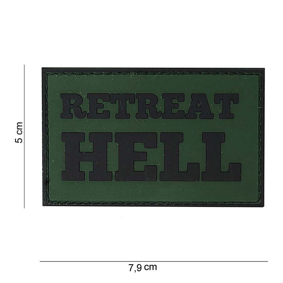 Embleem 3D PVC Retreat Hell #10062