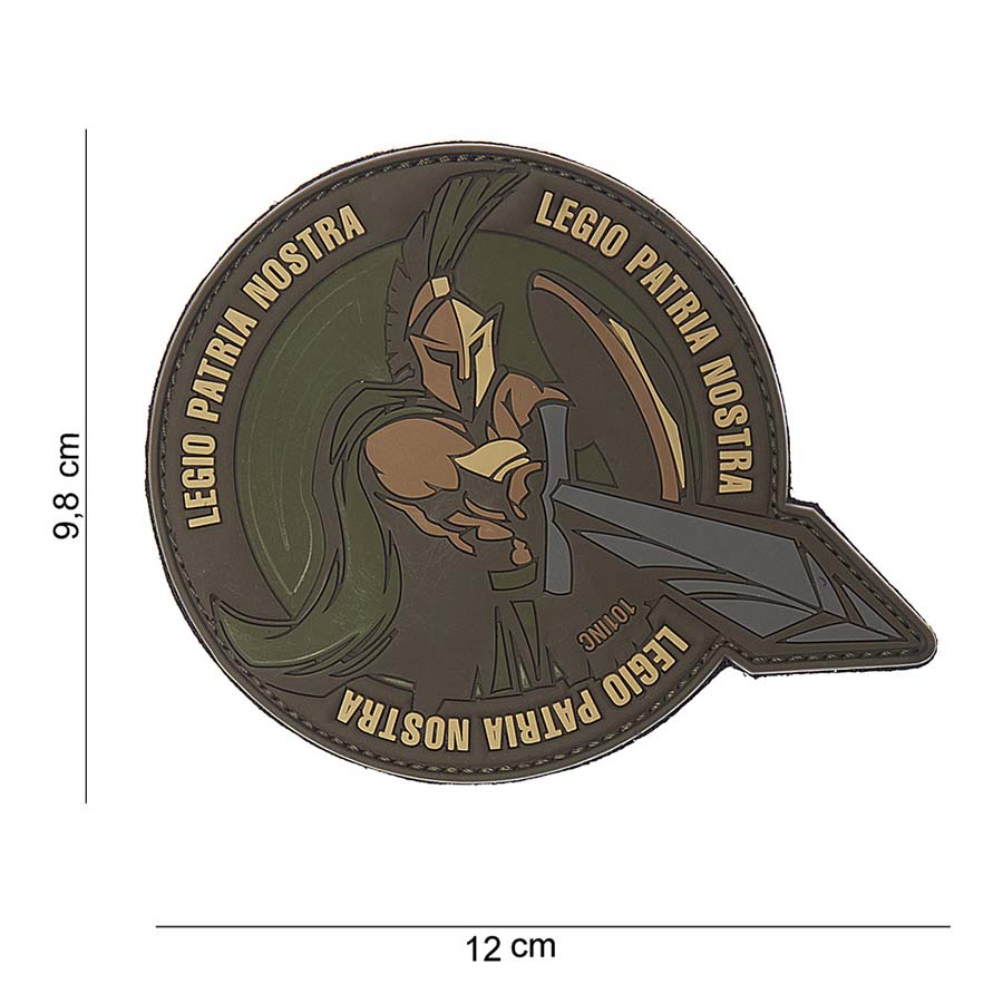 Embleem 3D PVC Legio patria nostra groen #10116