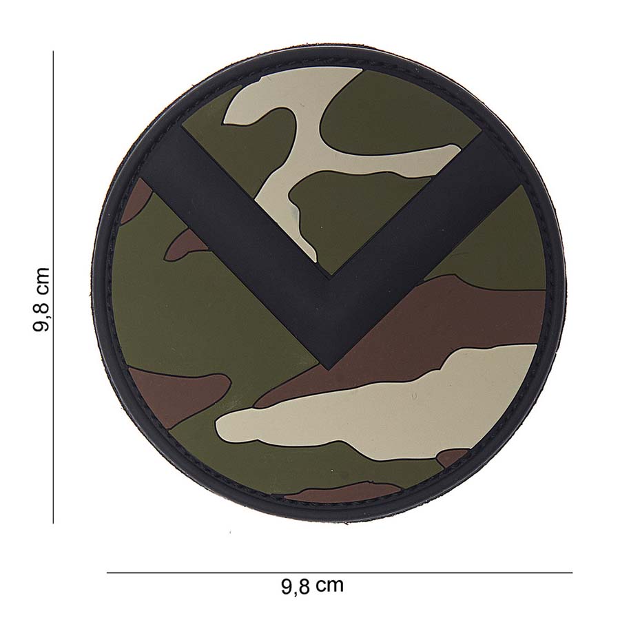 Embleem 3D PVC Spartaan schild wdl #10119