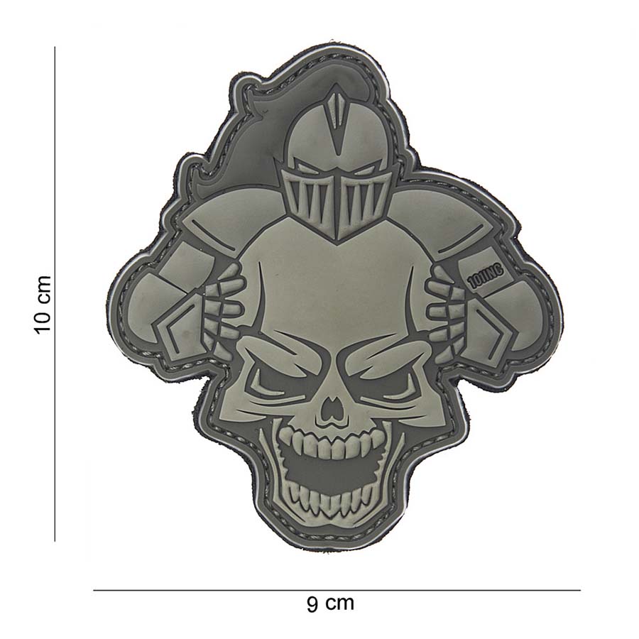 Embleem 3D PVC Knight grijs #10109