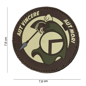 Embleem 3D PVC Spartan aut bruin #14047