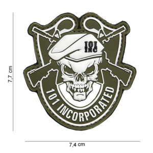 Embleem 3D PVC 101 Incorporated groen #15039