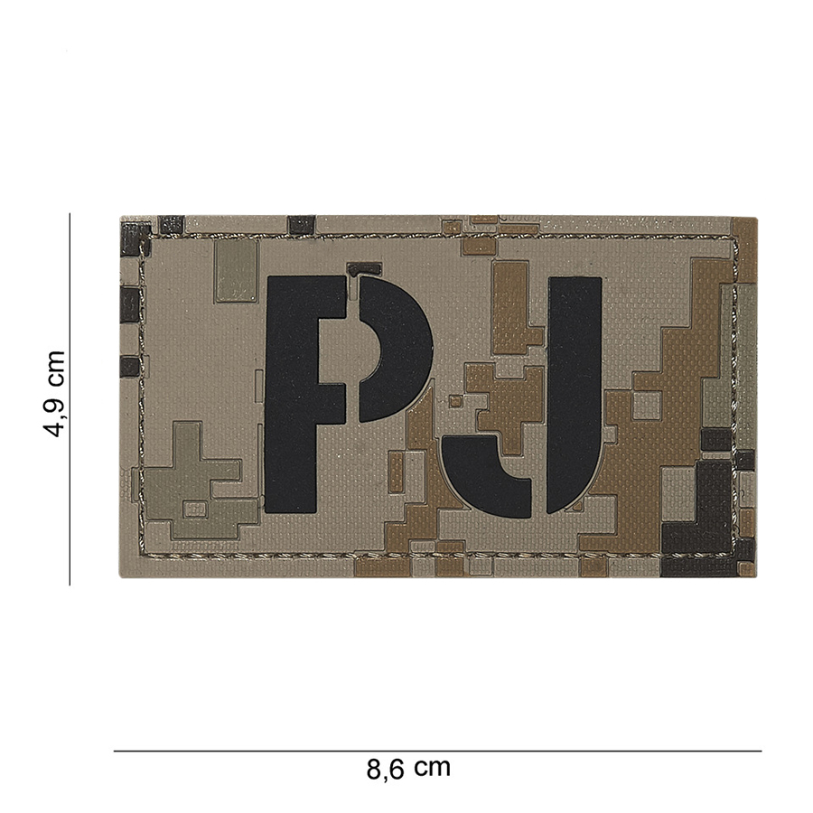 Embleem 3D PVC PJ dig. desert #16107