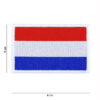 Embleem stof fijn geweven vlag Nederland #7129